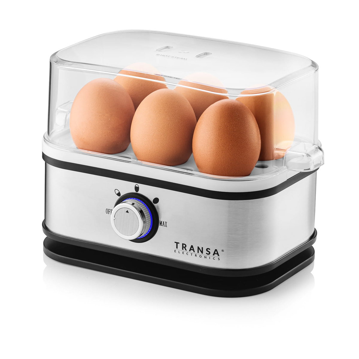 Фото - Пароварка / яйцеварка Transa Electronics Jajowar na 6 jajek Egg Cooker 210W 