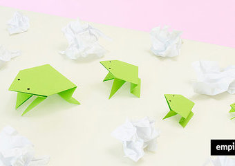 Jak zrobić żabę z papieru? Dwa pomysły na origami