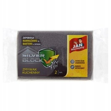 Фото - Інвентар для прибирання Sarantis Jan niezbędny silver Block zmywak higieniczny 2szt 