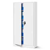 Jan Nowak, Biurowa metalowa szafa Jan, 900x1850x400 mm, biały