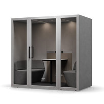 JAN NOWAK Duża 4-osobowa Budka Akustyczna do Biura Kabina Wygłuszająca INBOX 220x220x122 cm