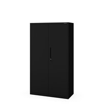 JAN NOWAK Szafa Biurowa Metalowa Aktowa 160x90x40 cm z Cokołem MEGAN Czarna