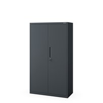 JAN NOWAK Szafa Biurowa Metalowa Aktowa MEGAN 160x90x40 cm + COKÓŁ Antracytowa