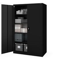 JAN NOWAK Szeroka Szafa do Biura Gabinetu Garażu na Akta JAN II D600 Czarna