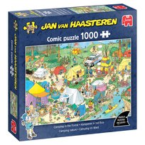 Jan Van Haasteren - JVH - Kemping w lesie - Camping in The Forest - Puzzle dla dorosłych - 100% karton z recyklingu - 1000 elementów - Jumbo Jumbo