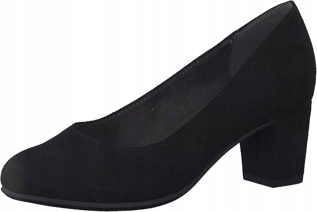 JANA CZÓŁENKA CZARNE ZAMSZOWE NA SŁUPKU KLASYKA 38 6GA - JANA | Moda ...
