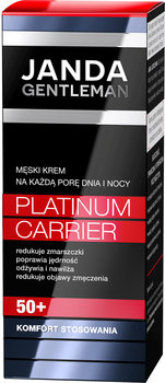JANDA, Krem dla mężczyzn Gentleman Platinum Carrier 50+, 50 ml - JANDA