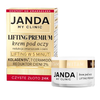 JANDA, Krem pod oczy My Clinic Lifting Premium, 15 ml - JANDA