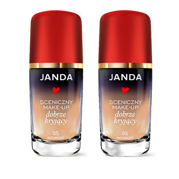 JANDA, Zestaw Duopack Make-up sceniczny kryjący 05 naturalny, 2 szt. - JANDA