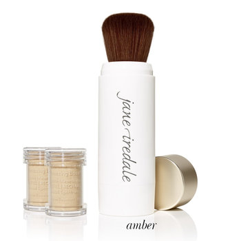 Jane Iredale, Amazing Base Refillable Brush, Puder sypki, SPF 20, Amber - Jane Iredale