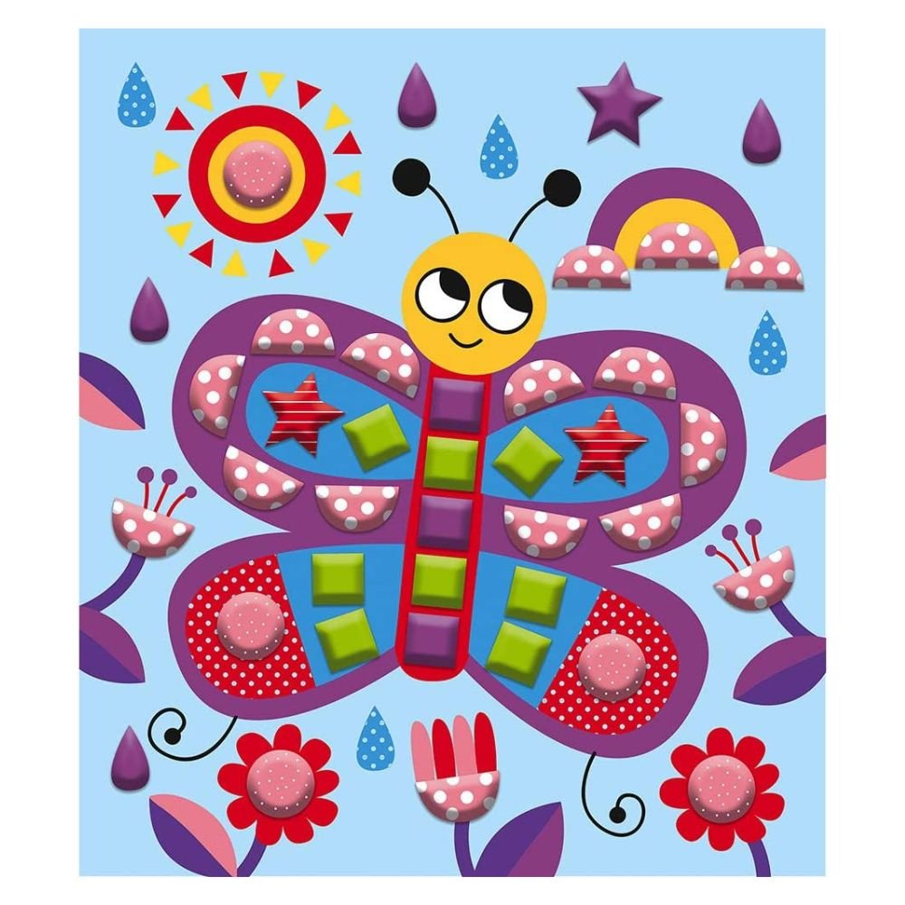 Janod, Janod Zestaw kreatywny mozaiki dla dzieci Zwierzęta w