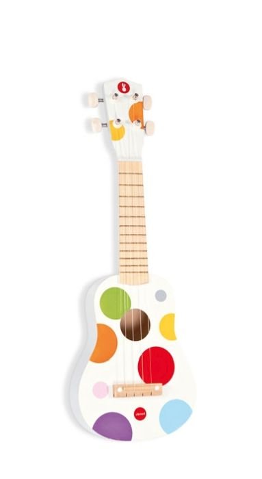 Janod, zabawka muzyczna Ukulele, prezent dla dzieci