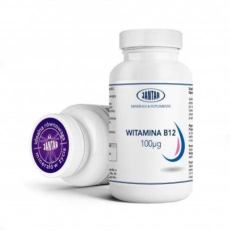 Фото - Вітаміни й мінерали Jantar Suplement diety,  Witamina B 12 100 mg 60 k układ nerwowy 