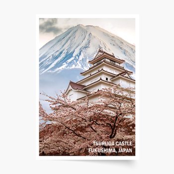 Japan: Tsuruga Castle, Fukushima Plakat Premium 40x60cm - Empik Foto