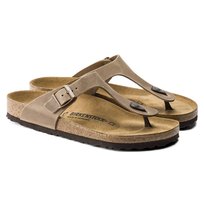 Japonki damskie Birkenstock Gizeh Oiled Leather Tabacco Brown Narrow wąskie (0943813) Inna marka