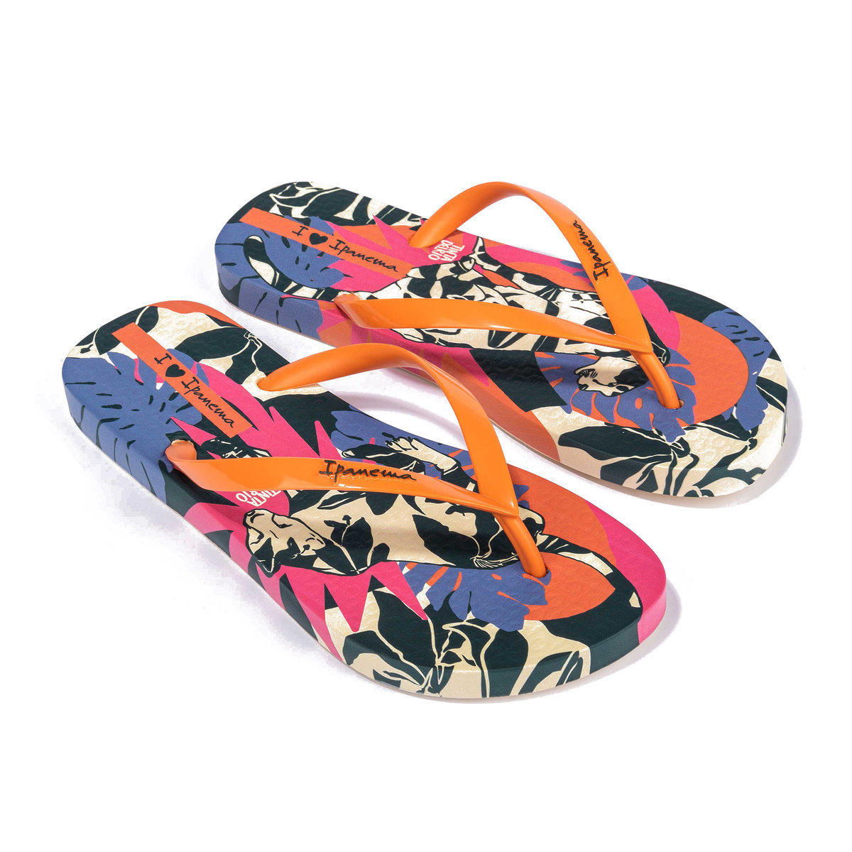 Ipanema Graffiti IV Fem, Infradito Donna, Blu/Giallo, 37 EU