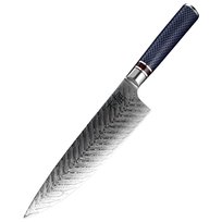 Japońska stal VG-10 Profesjonalny nóż szefa kuchni ze stali damasceńskiej Na prezent Rękojeść G10 Fukutsu