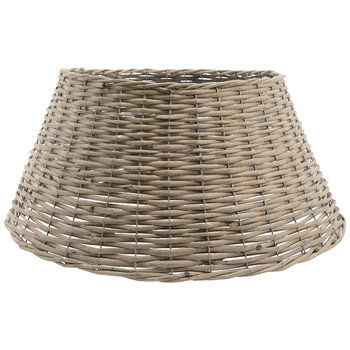 Jasnoszara Osłonka Wiklinowa na Stojak Choinkowy pod Choinkę BOHO 70 cm - Kaemingk B.V.