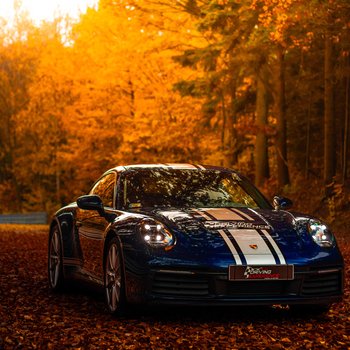 Jazda Porsche 911 Carrera 4 (992) po torze 1 okrążenie Tor Krzywa - SJS