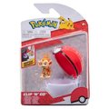Jazwares, Pokemon Clip N Go, Figurka, Chimchar & Poke Ball - JAS POKEMON