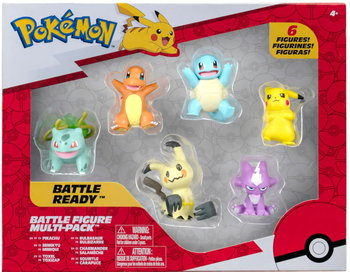 Jazwares Pokemon Oryginalne Figurki Bitewne Zestaw 6 Sztuk - Pokemon