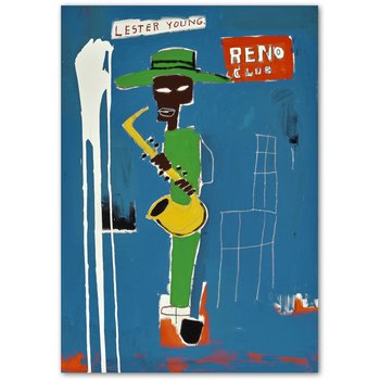 Jean-Michel Basquiat LESTER YOUNG 70x100 - DEKORAMA