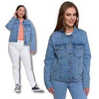 JEANSOWA KURTKA DAMSKA KLASYCZNA JEANS MODNA STYLOWA PRZEJŚCIOWA MORAJ XL Moraj