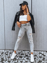 Jeansy damskie boyfriendy LORENT jasnoszare Dstreet UY1375-28 Inna marka