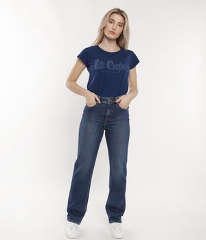 Jeansy damskie straight PARIS 1054 DARK RUSHED-26\30 - Lee Cooper