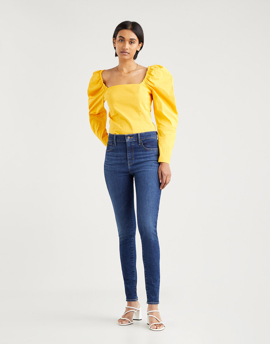 Levi's 720 Super Skinny Jeans Femme - Taille Haute, Stretch - Love Song Dark, 28W/28L
