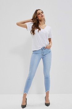 Jeansy medium waist-L - Moodo