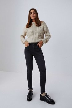 Jeansy medium waist-XS - Moodo