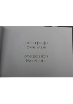Jedna pasja dwie wizje zawiera płytę - | Książka w Empik