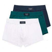 Jednokolorowe dopasowane bokserki męskie BASIC 3 pak mix OM-UNBB-0106 XXL Ombre