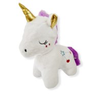 Jednorożec stojący maskotka pluszowa 50 cm biały