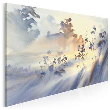 Jedwabna mgła - nowoczesny obraz na płótnie - 120x80 cm - VAKU-DSGN Nowoczesne obrazy
