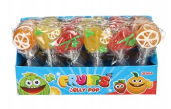 Jelly Pop, lizaki żelkowe, 30 sztuk - Nestle