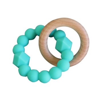 Jellystone Designs, Gryzak dla dziecka, drewno/silikon, Miętowy - Jellystone Designs