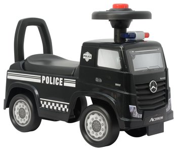 Jeździk Mercedes Actros Policja 3316A Czarny - Lean Toys
