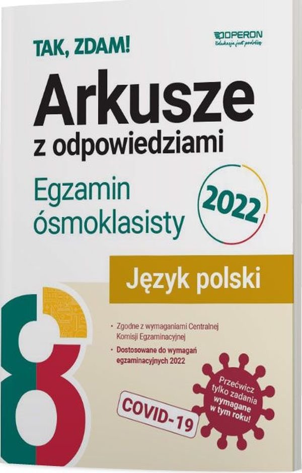 Język Polski. Egzamin ósmoklasisty 2022. Arkusze Z Odpowiedziami ...