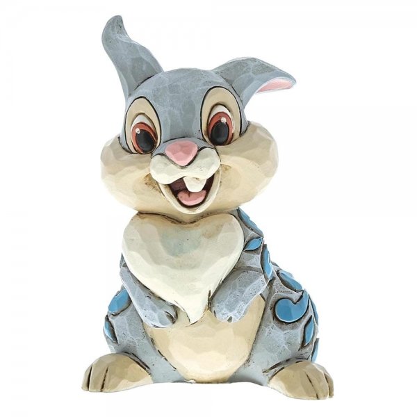 Jim Shore, figurka Wiosenny Królik Tuptuś przyjaciel Bambi 6000959, szara, 8 cm