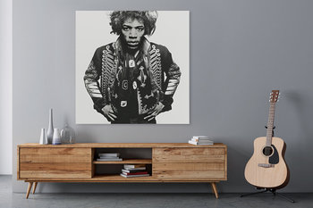 Jimi Hendrix Plakat 100X100 Cm - DEKORAMA