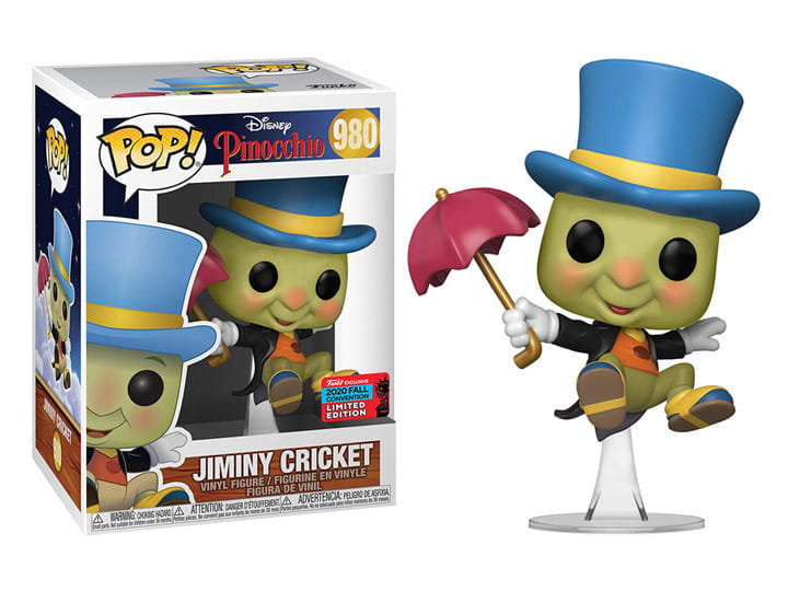 Фото - Фігурки / трансформери Funko Jiminy Cricket - Pinocchio - Disney - Fall Convention,  POP #980 