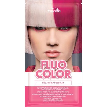 Joanna, Fluo Color, szamponetka koloryzująca Róż, 35 g - Joanna