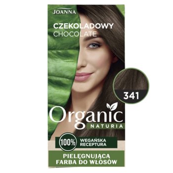 Joanna, Naturia Organic pielęgnująca farba do włosów 341 Czekoladowy - Joanna
