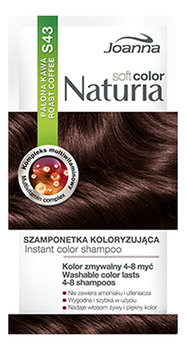 Joanna, Naturia Soft Color, szamponetka koloryzująca S43 Palona Kawa, 35 g - Joanna