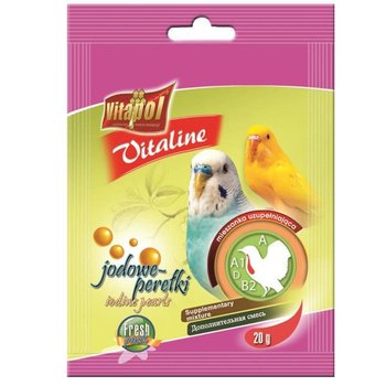 Jodowe perełki dla papużki falistej VITAPOL Vitaline, 20 g - Vitapol