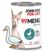 John Dog For Cats 99 Menu Karma Mokra Dla Kota Gęś 400 G