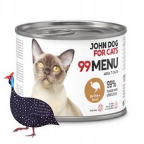 John Dog For Cats 99 Menu Karma Mokra Dla Kota Perliczka 200 G