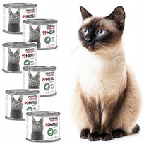 John Dog for Cats Karma mokra 99 MENU dla kota królik 6 x 200 g